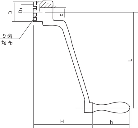 HY8310.19搖把結(jié)構(gòu)圖