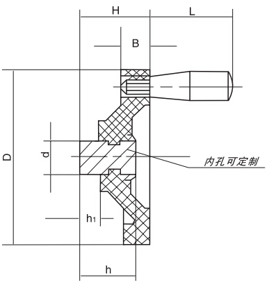 HY8313.8-1背面波紋手輪結(jié)構(gòu)圖